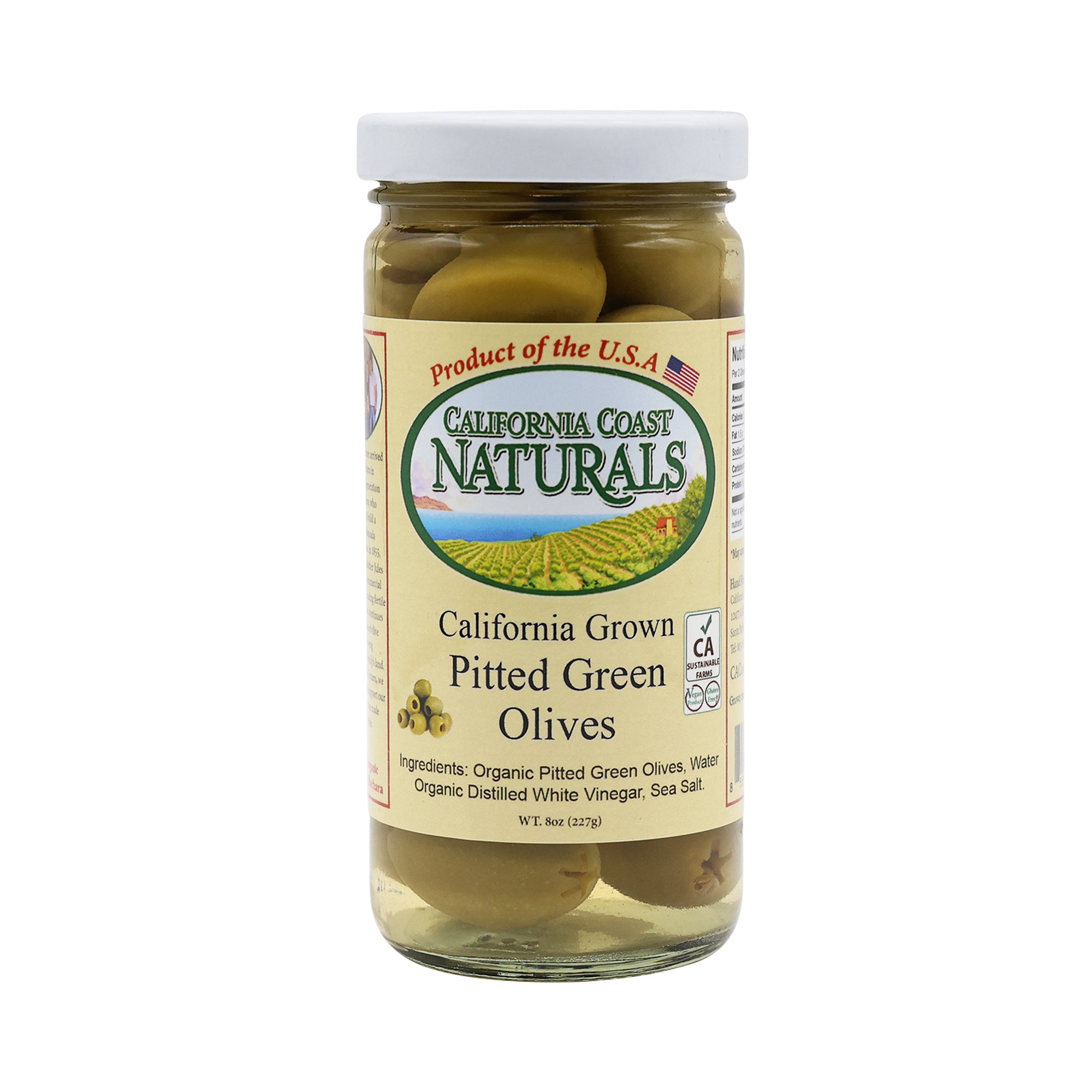 CA Grown Pitted Green Olives