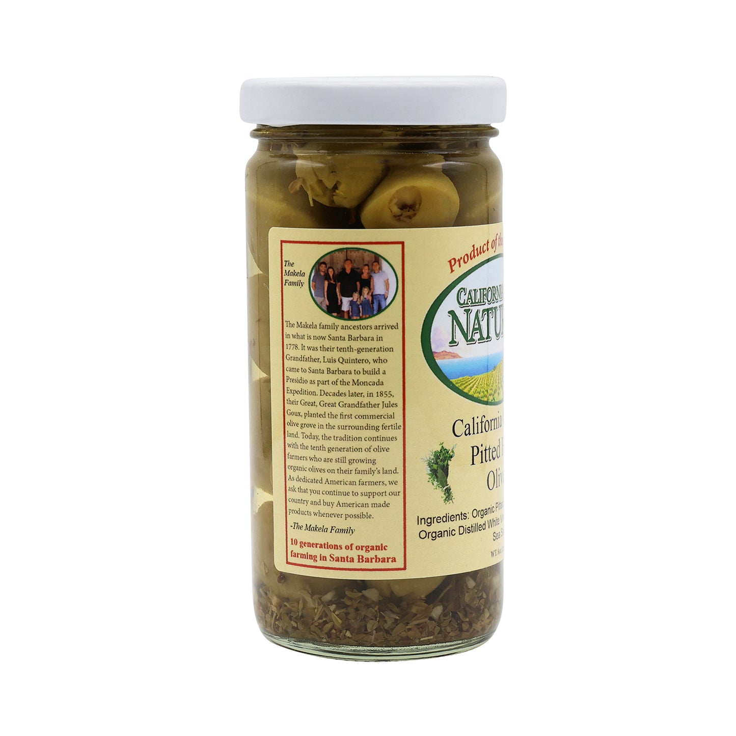 CA Grown Pitted Herb Olives