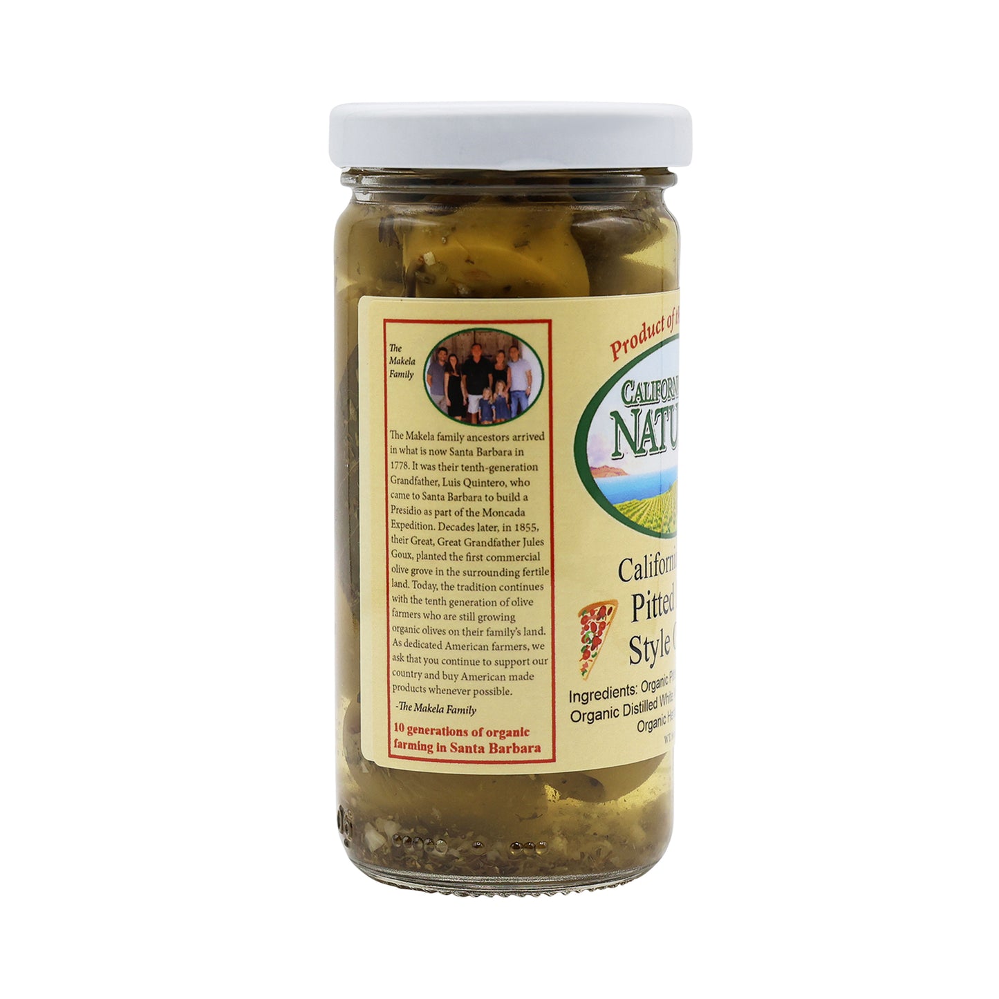 Pitted Pizza Style Olives