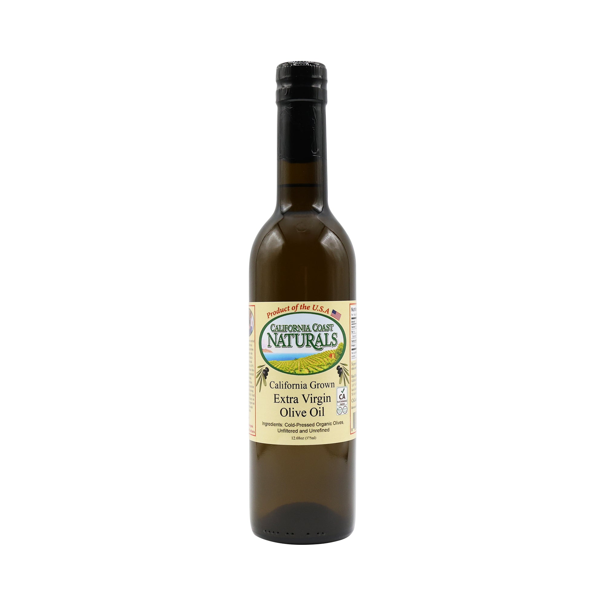 CA Grown Extra Virgin Olive Oil 375ml (12.5oz)