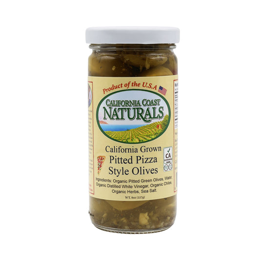 CA Grown Pitted Pizza Style Olives