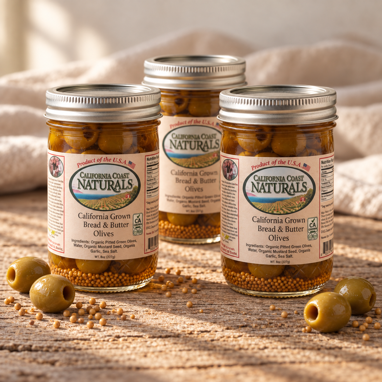 Bread & Butter Olives - 3pk