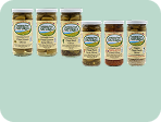Pitted Olive Variety 6 Pack (Green, Lemon, Herb. Pizza, Fiesta, Garlic)