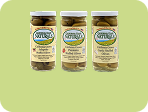 Stuffed Olive Variety 3 Pack (Jalapeño, Pimiento, Garlic)
