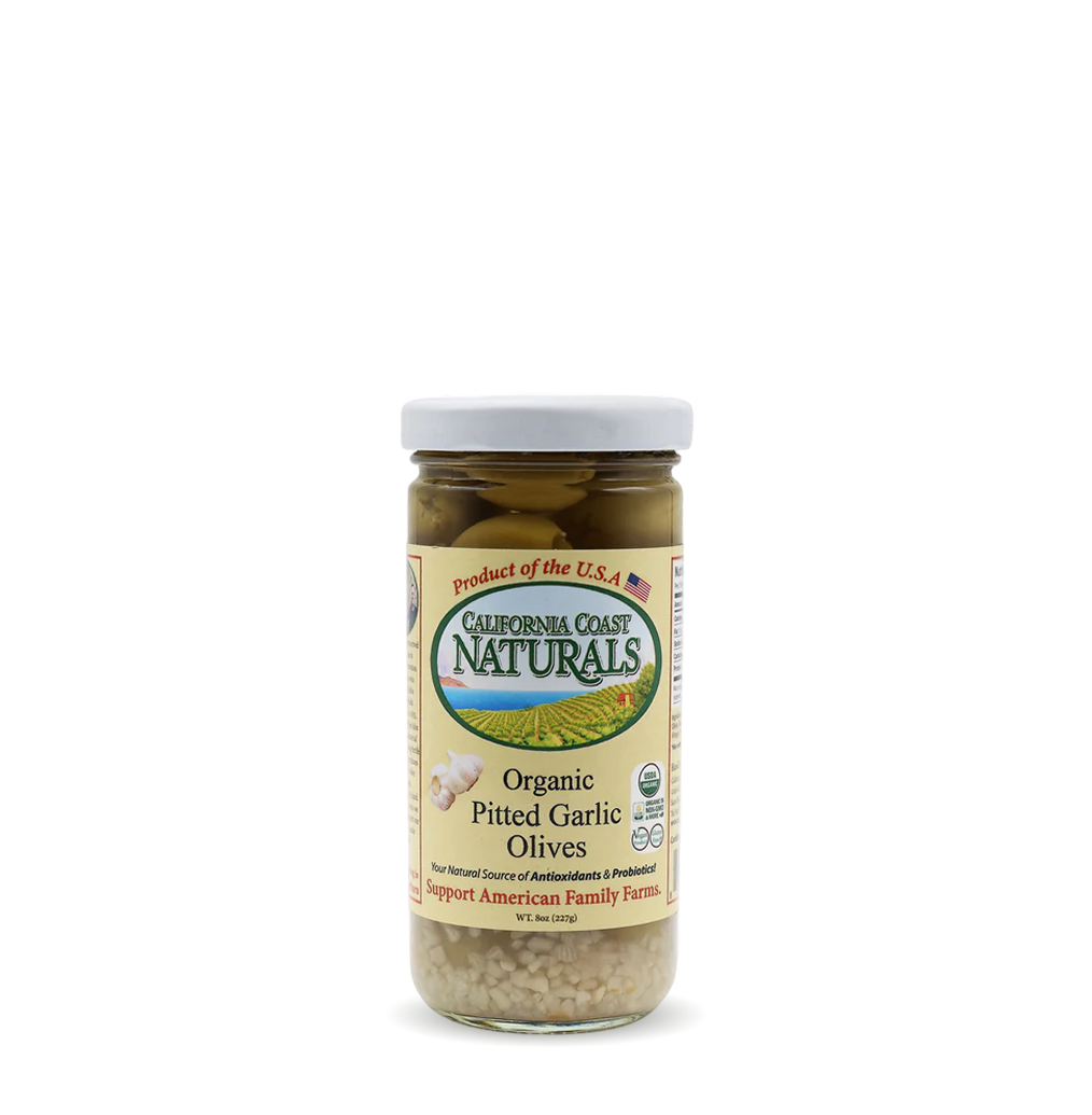Pitted Garlic Olives